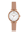 Розовозлатист дамски часовник с бял циферблат Karmelia-0 снимка