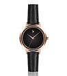 Дамски часовник в черно и розовозлатисто Tekona-0 снимка