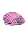 Дамска вълнена шапка в розово и лилаво-0 снимка