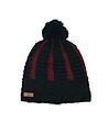 Unisex шапка в черно и бордо -0 снимка