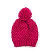 Дамска зимна шапка в цвят циклама -0 снимка