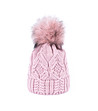 Розова зимна дамска шапка с помпон -0 снимка