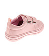 Розови детски обувки с бели ленти-3 снимка