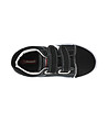 Черни бебешки обувки с бели ленти-1 снимка