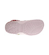 Розови дамски гумени чехли с принт-2 снимка