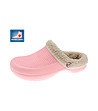 Розови дамски гумени чехли с подплата-0 снимка