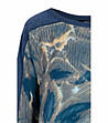 Дамска блуза в цвят петрол и бежово Izyda-3 снимка