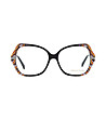 Многоцветни дамски рамки за очила с ефектна форма -1 снимка