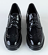 Черни дамски лачени обувки оксфорд Simone-2 снимка