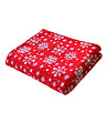 Червено одеяло с вълна 100х150 см-1 снимка