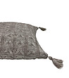 Калъфка за възглавница в цвят мока с пискюли 45х45 см-2 снимка