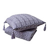 Калъфка за възглавница в лилаво с пискюли 45х45 см-2 снимка
