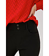 Черен дамски слим панталон Jozy-3 снимка