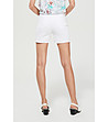 Памучни бели дамски къси панталонки Jovana-1 снимка