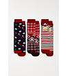 Комплект от 3 чифта дамски чорапки Ho ho ho-0 снимка