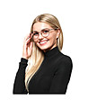 Златисти дамски рамки за очила Evita-1 снимка