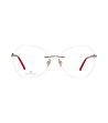 Дамски рамки за очила глазант с червени дръжки Lilia-2 снимка