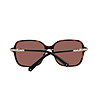 Кафяви дамски очила с ефектни дръжки Sisi-3 снимка