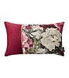 Правоъгълна калъфка за възглавница в бордо с принт божури Blossom-0 снимка
