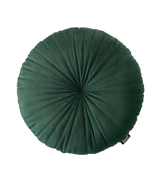 Кръгла тъмнозелена декоративна възглавница Milou снимка