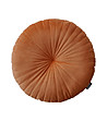 Кръгла декоративна възглавница в оранжев нюанс Milou-0 снимка