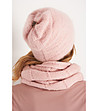 Комплект от шал и шапка в светлорозово Dona-1 снимка