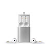 Бели Bluetooth® слушалки с кутия за зареждане-1 снимка