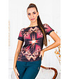 Многоцветна дамска блуза с дизайнерски принт-0 снимка