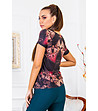 Многоцветна дамска блуза с дизайнерски принт-1 снимка