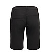 Черни дамски къси памучни панталони-1 снимка