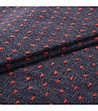 Тъмносин шал с оранжеви мотиви Josebe-4 снимка