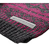 Фигурален зимен unisex шал в тъмносиво и розово-3 снимка