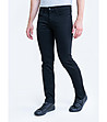 Черни мъжки вталени памучни дънки Terry-0 снимка