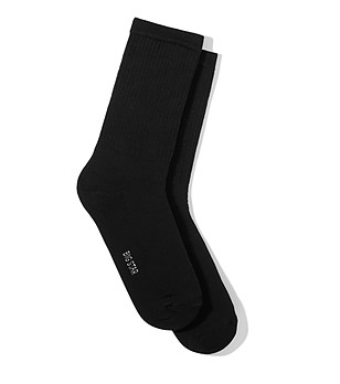 Черни мъжки чорапи с памук снимка