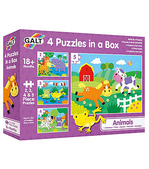 Комплект от 4 пъзела Животни снимка