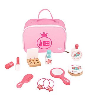 Розово куфарче с принадлежности за суетни малки дами снимка