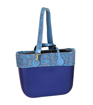 Дамска чанта в сини нюанси снимка