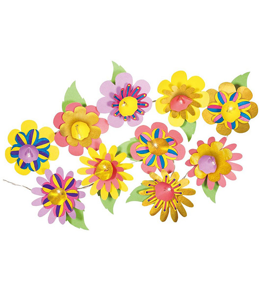 Направи сама лампа Цветя снимка