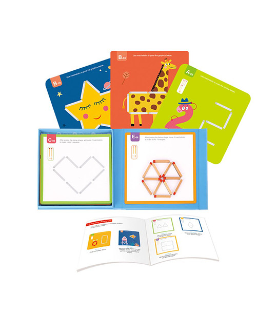 Логическа игра с магнитни кибритени клечки снимка