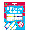 Цветни маркери за стъкло 8 бр.-0 снимка