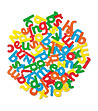 Магнитни букви, 80 бр., Английска азбука-0 снимка