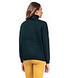 Тъмнозелен дамски пуловер Fiorella-1 снимка