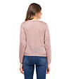 Розов дамски пуловер с лъскав ефект Gizela-1 снимка