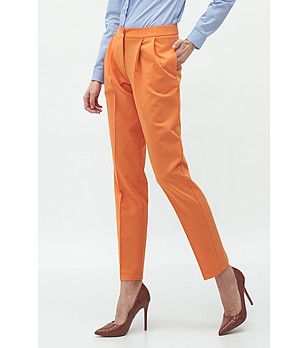 Оранжев дамски панталон Kala снимка
