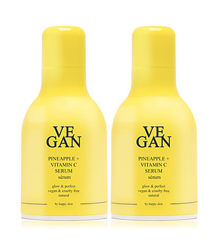 Комплект от 2 бр. веган серум за лице с витамин C и ананас 30 мл снимка