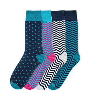 Комплект от 4 чифта памучни мъжки чорапи Althea снимка