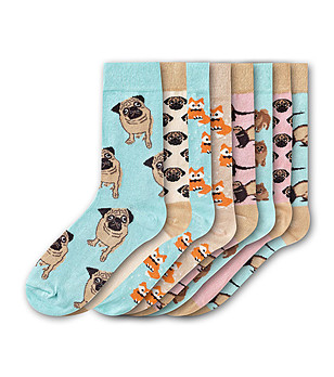 Комплект от 8 чифта памучни дамски чорапи Valena снимка