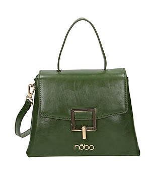 Зелена дамска трапецовидна чанта Azalia снимка