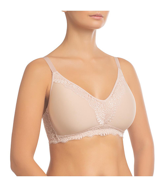 Сутиен в цвят пудра без банели Viktoria снимка