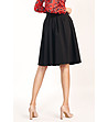 Черна клоширана пола с колан Kimmy-1 снимка